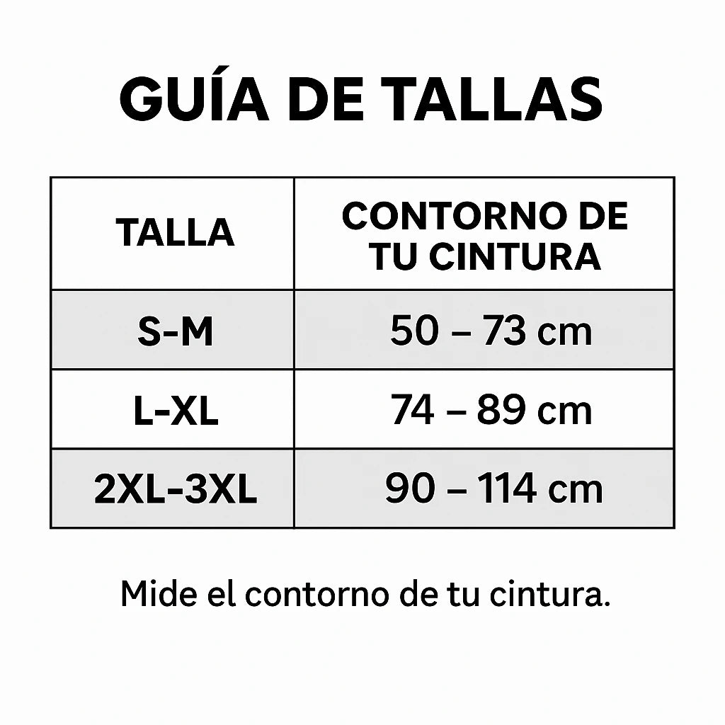 Cinturón de Soporte Lumbar Taquey 2.0