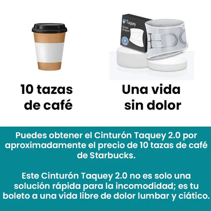 Cinturón de Soporte Lumbar Taquey 2.0
